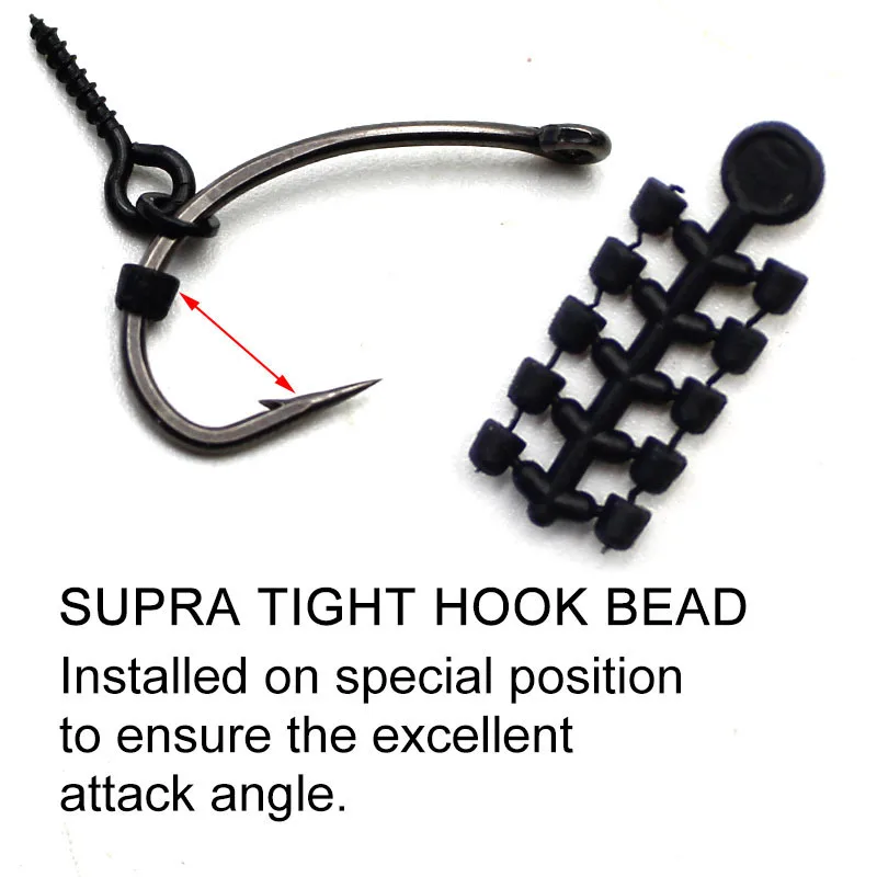 Carp Fishing Hook Connect Hook Beads Swivel Ready D-rig Line Aligner Hair Rigs Zig Rig  Method Feeder  Accessories Tackle