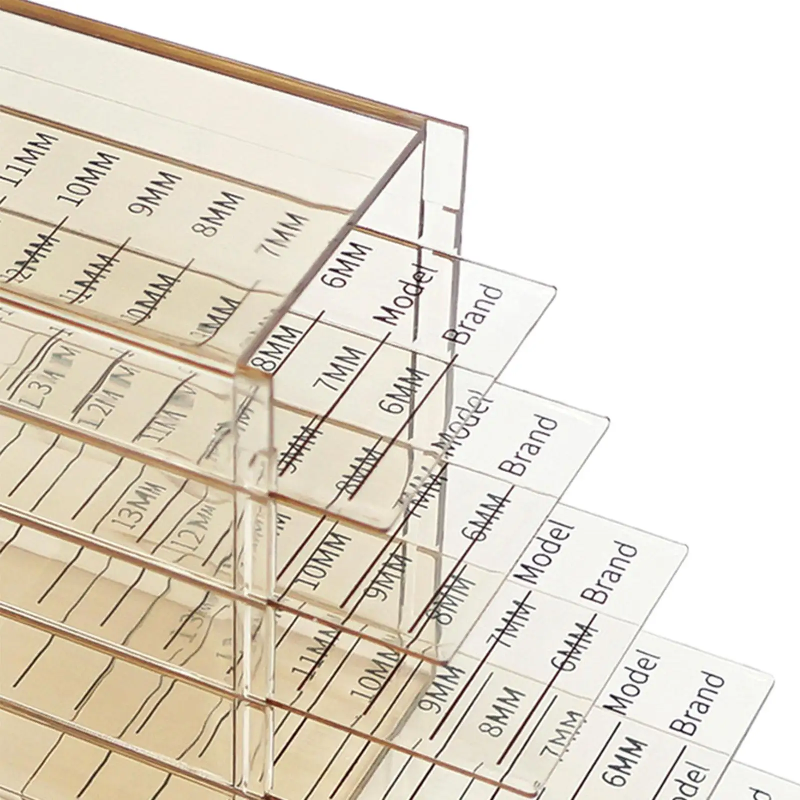 Wimpern-Display-Regal, Wimpern-Display-Box, 5-lagig, transparent, praktische Wimpern