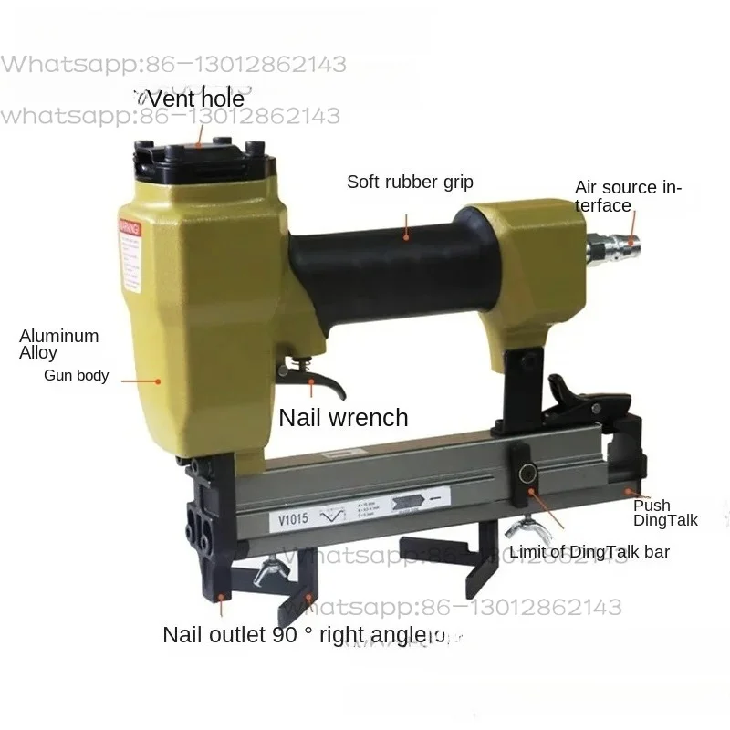 2026V-shaped Nail Gun V1015 Picture Frame Photo Frame Back Nail Angle Studio Photo Frame 45 Degree Pneumatic Gun Angle Nail Gun
