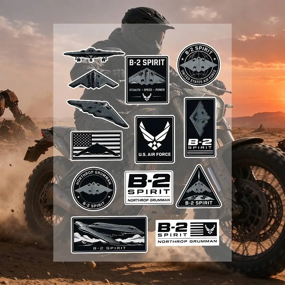 B-2 Spirit Stickers Moto Sticker Auto Body Bumper Windows Motorcycle Laptop Walls Vinyl Decal Car Tuning Accessories