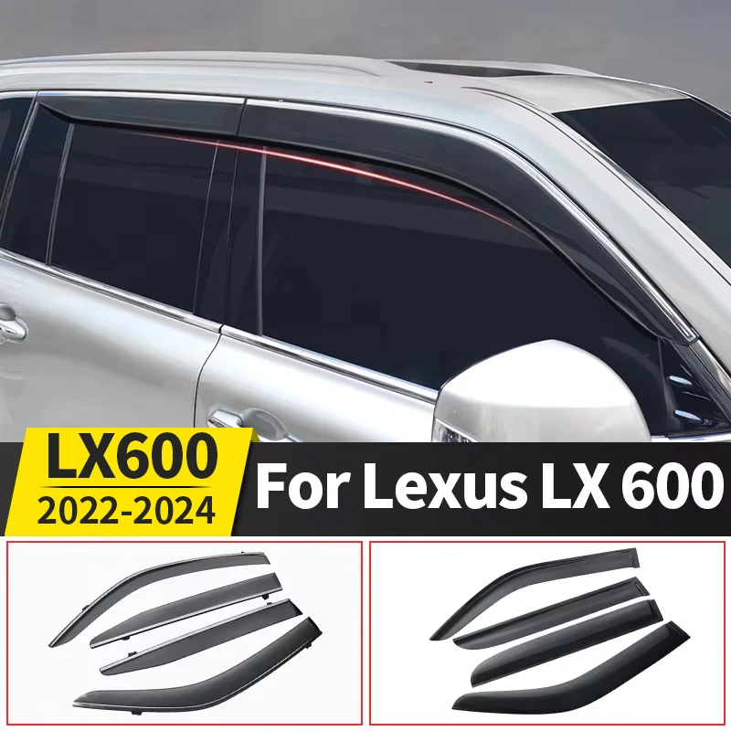 

Для 2022 2023 2024 Lexus LX600 LX500D Windows Vent дефлектор потока LX 600 обновленные внешние аксессуары комплект для тюнинга корпуса модификация