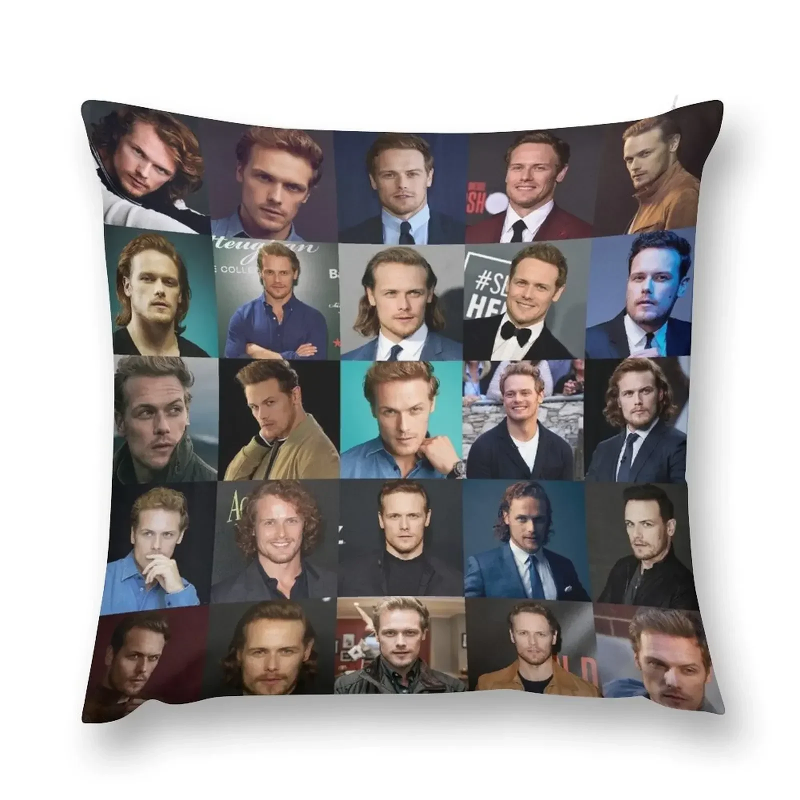 Sam Heughan Throw Pillow Plaid Sofa Sofa Cushions Covers home decor items pillow