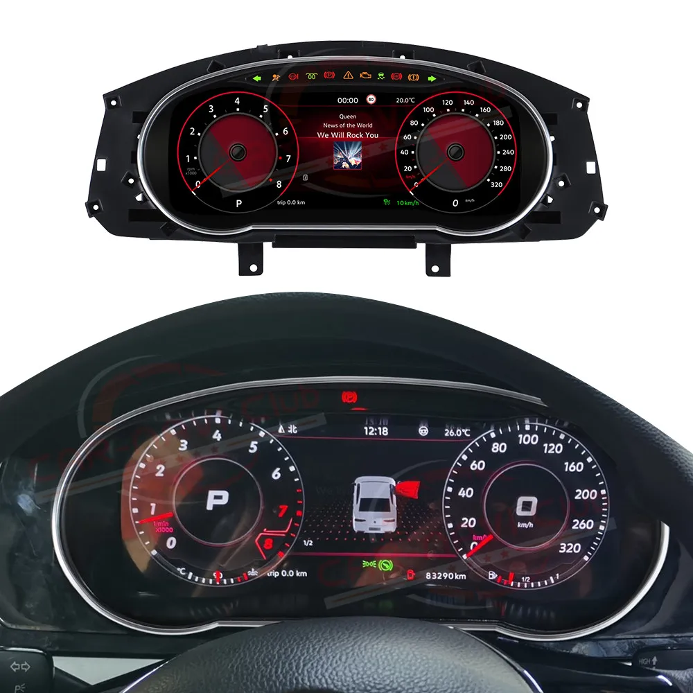 Head Unit For Volkswagen Lingdu LCD Instrument Cluster 2015-2018 Instrunent panel Speed Meter Screen Auto  Vertical Tesla Acreen