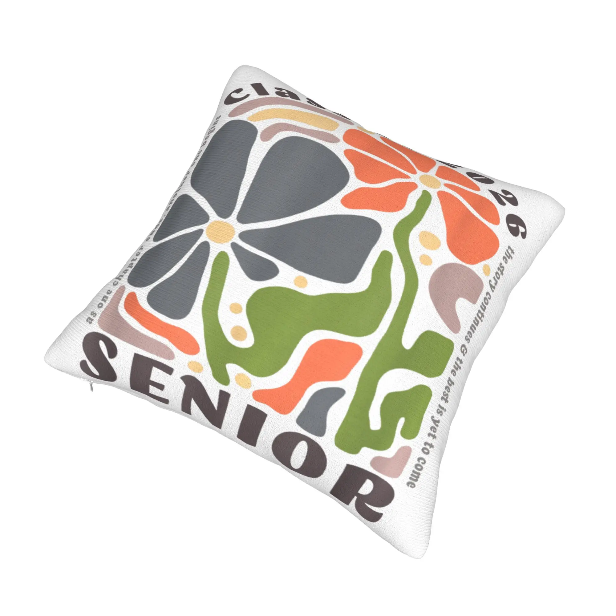 Decorative Pillowcases Class of 2026 Senior Graduation Merch Seat  Throw Pillow Case Cover Square Multi Size