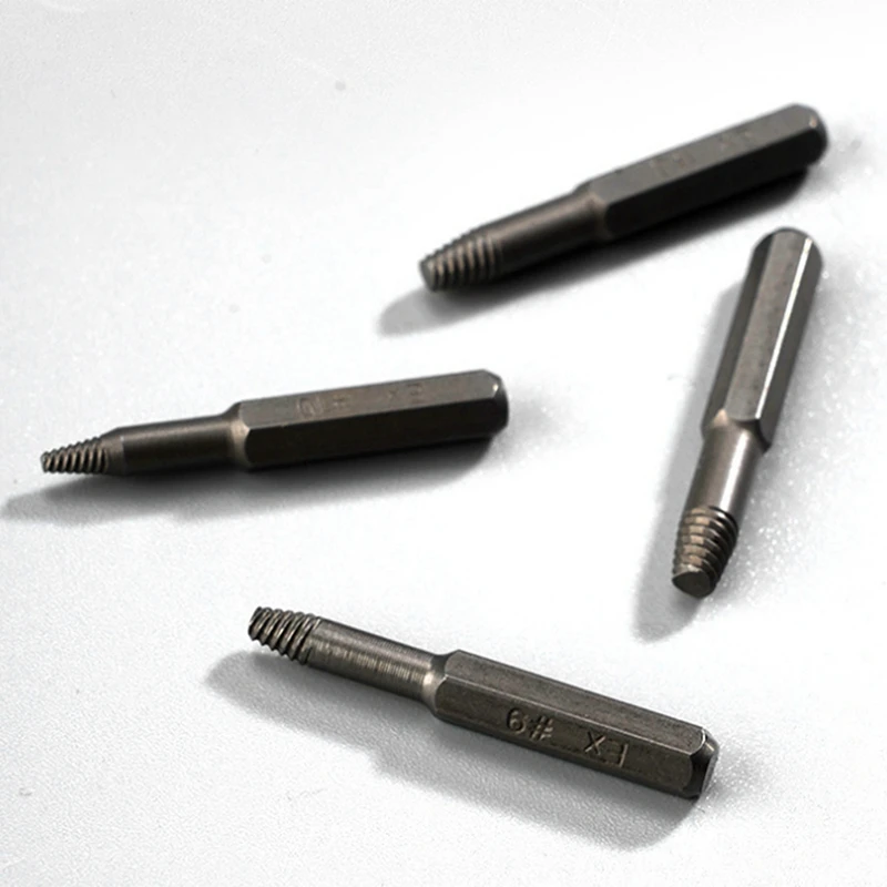 AC88 12Pcs Broken Screw Extractor Set for Removing Damaged Bolts Car Repair S2 Steel Tool Kit