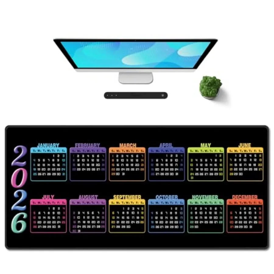 

Gaming Mouse Pad XXL XL Large Long Extended Big Mousepad Non-Slip Rubber Keyboard Mouse Pad with Stitched Edges for Laptop Home