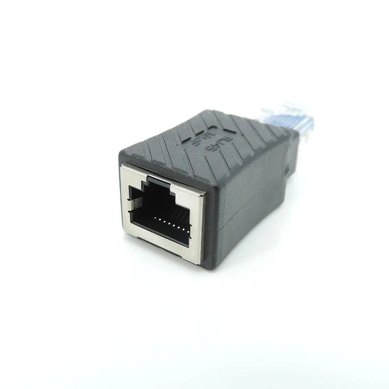 1 pz/2 pz/5 pz RJ45 maschio a RJ45 femmina Cat5/6 Ethernet LAN Extension Adapter Up Angle connector per Computer Notebook
