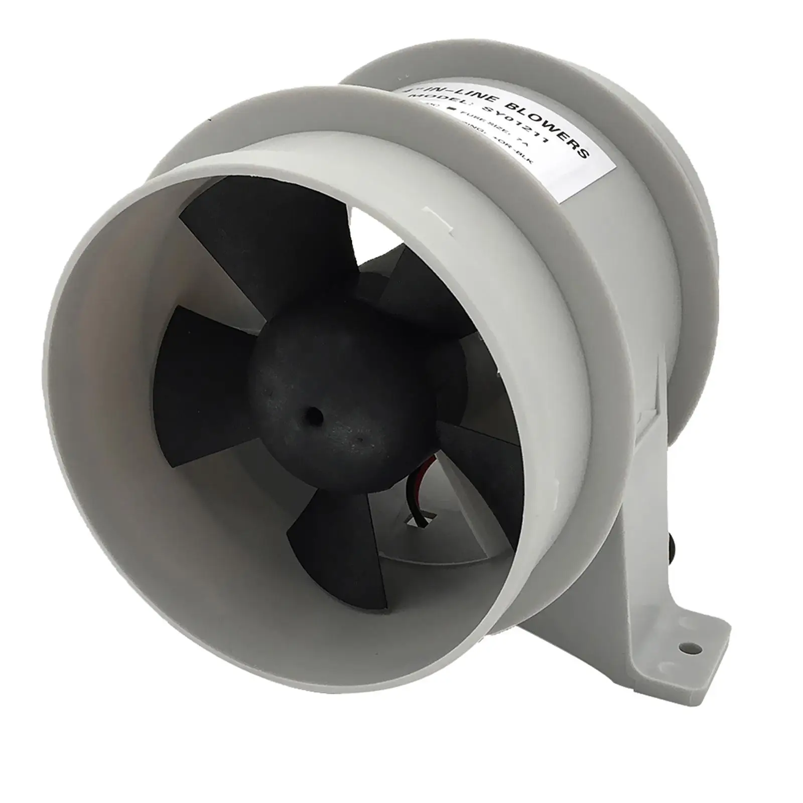 Marine 12V Quiet Blower Water Resistant High Air Flow - 4 Inch Diameter