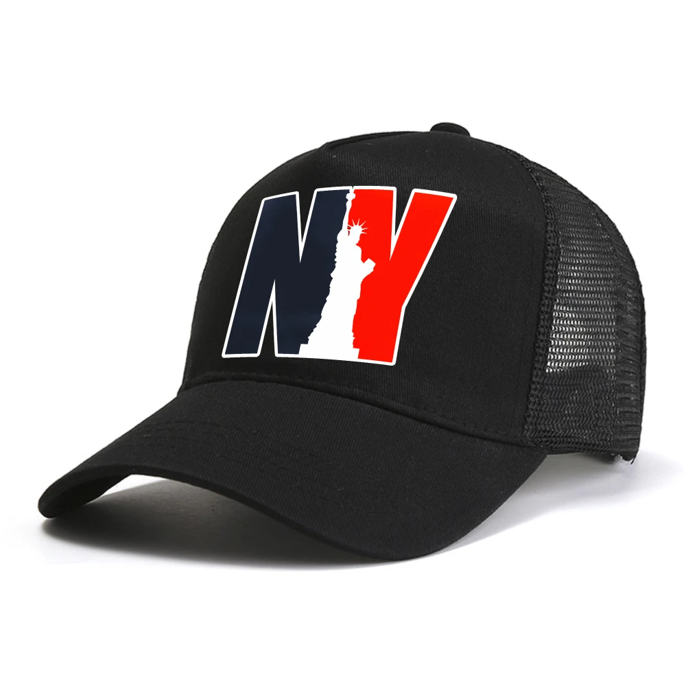 New York Usa Letter Print baseball cap Streets Man Fitness Fashion Hip Hop hat summer casual women Sunscreen mesh Snapback Caps 4