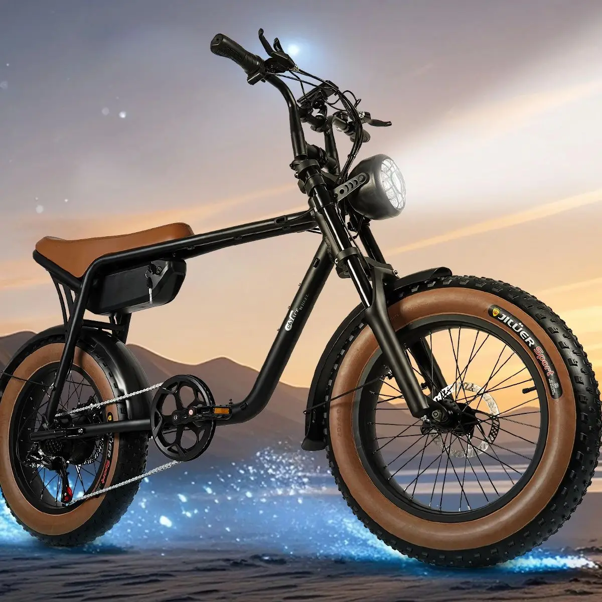 Электрический велосипед K20, вездеход EBIKE 20*4,0 дюйма для взрослых с двигателем мощностью 500 Вт и аккумулятором 48 В, 15 Ач, 7-скоростной зимний велосипед
