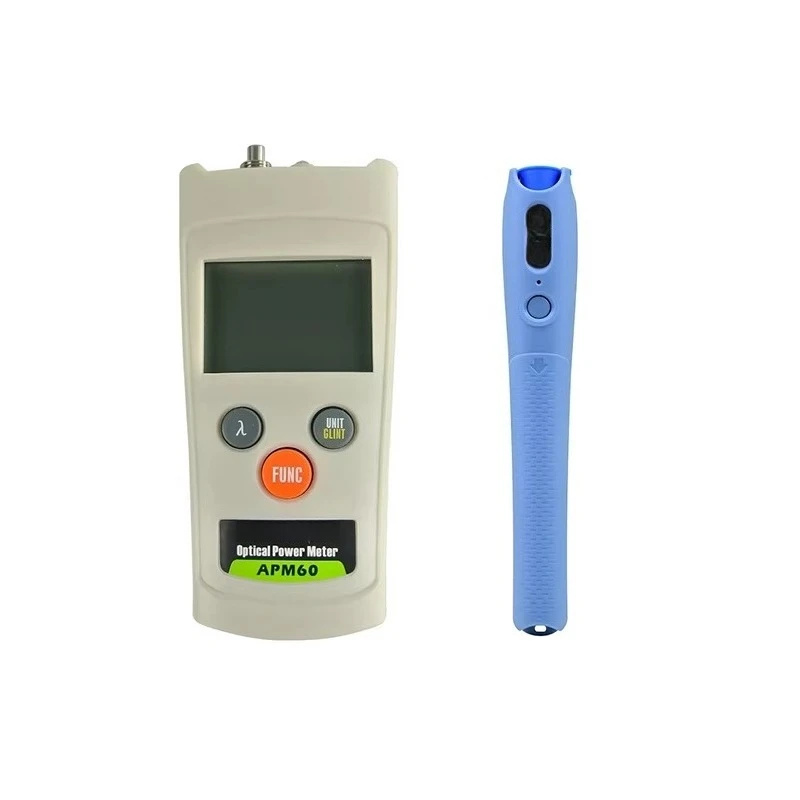 APM60 Handheld Optical Power Meter 0.01dB Resolution 0.2dB Accuracy 10mW VFL AA Battery Powered Fiber Tester