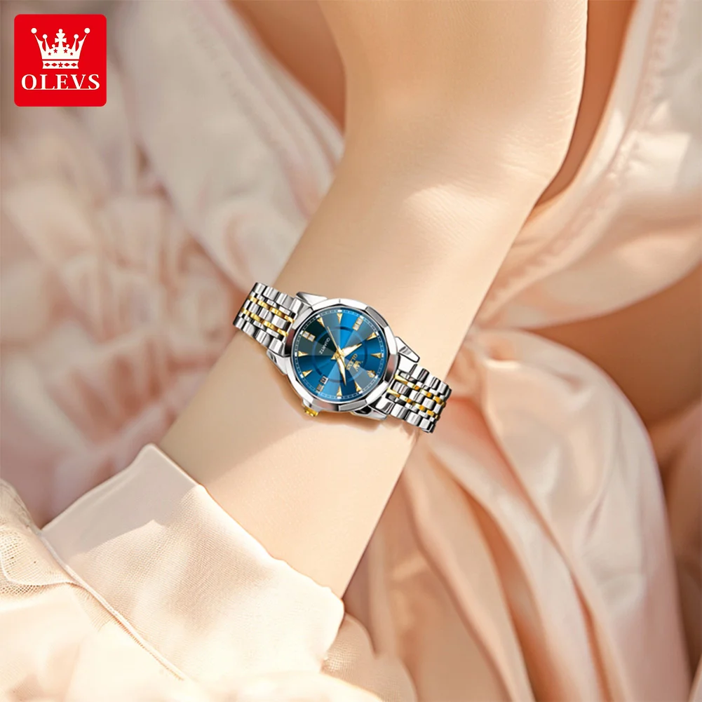 OLEVS موضة ساعات نسائية السيدات ساعة كوارتز أنثى ساعة اليد عادية سيدة ساعة نسائية ساعة Relogio Feminino ساعات جديدة