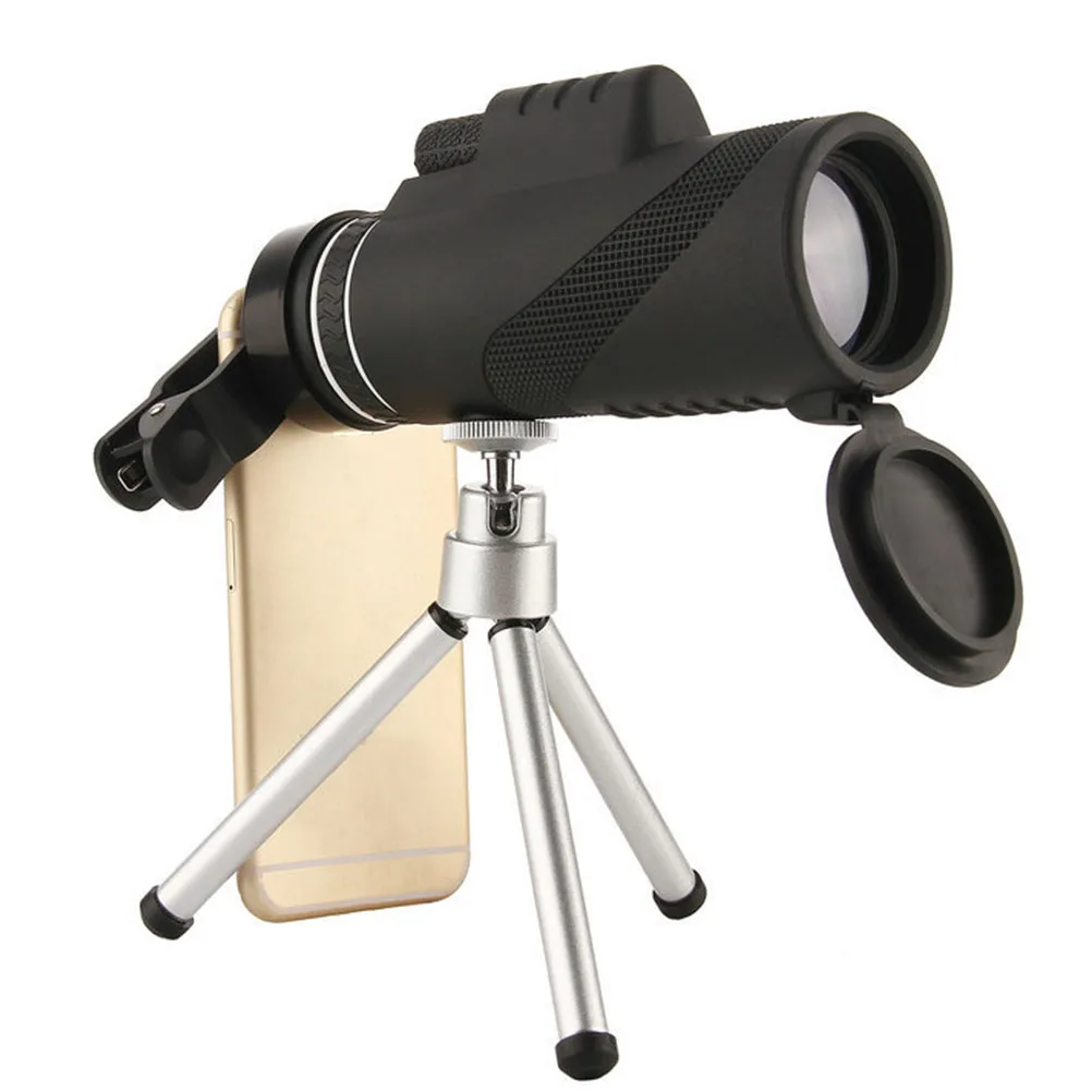 

40x60 Single Tube Telescope High Definition Portable Bird Watching Football Concerts Scenes Tripod Phone Holder Stable Photos