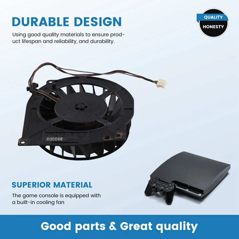 อะไหล่พัดลมทำความเย็นภายในสำหรับ Sony PS3บางเฉียบ4000เกมคอนโซลพัดลมทำความเย็นซ่อมแซม