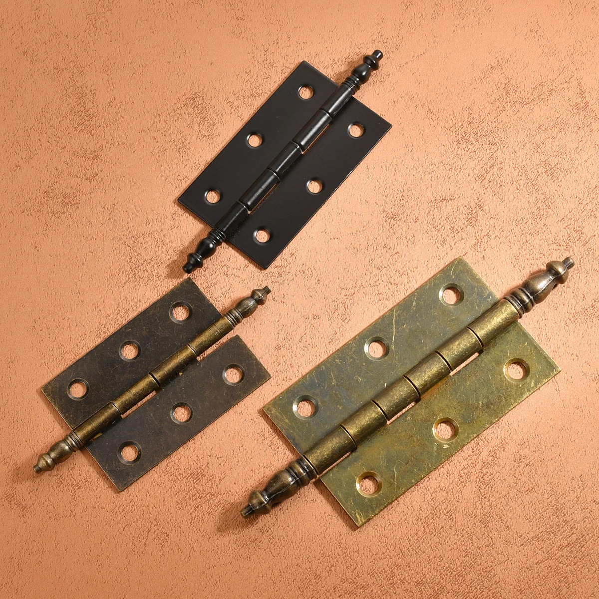 1PC Retro Furniture Hinge with Screws for Wooden Jewelry Box Cabinet Gift Box Decorative Hinges