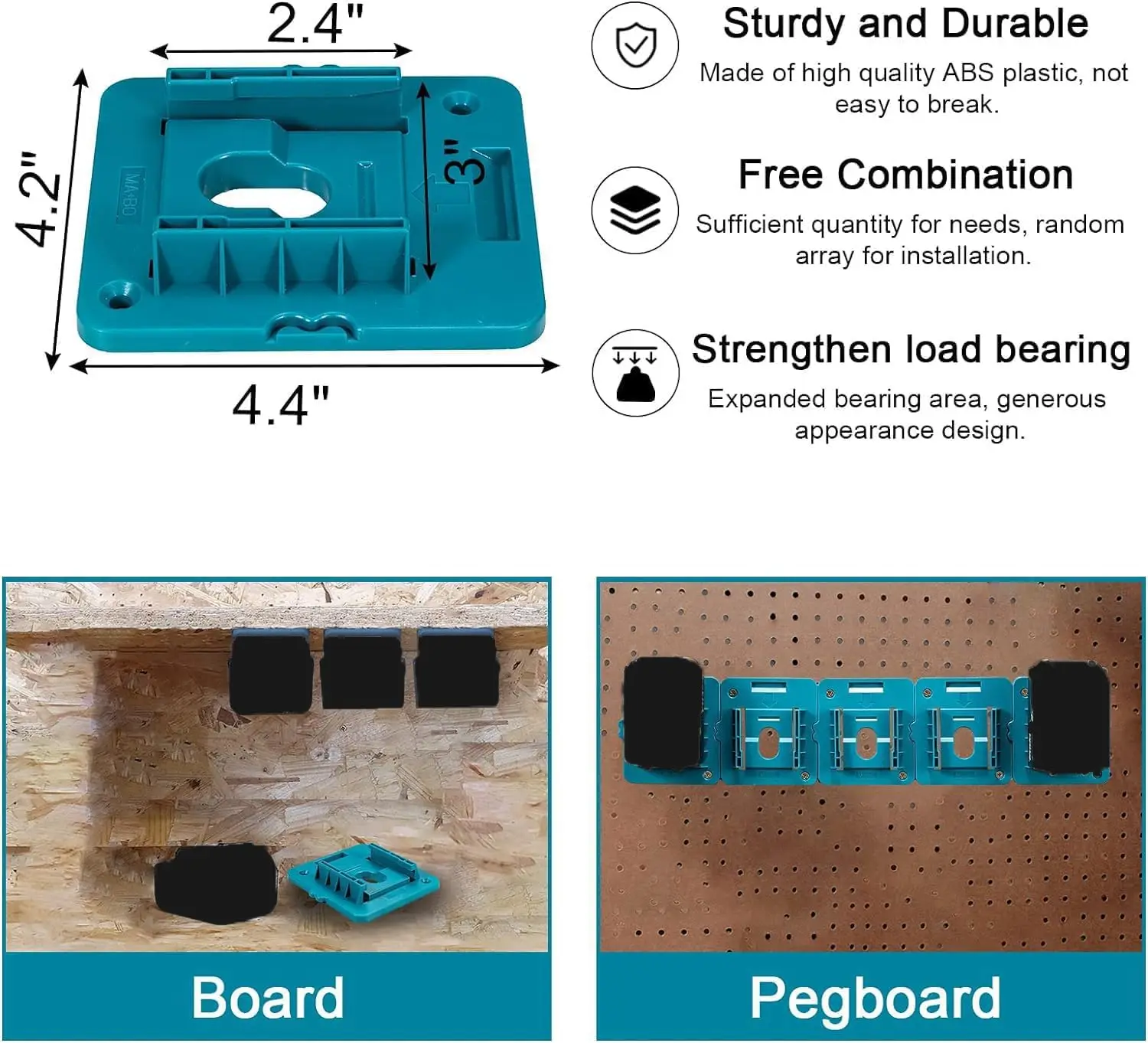 5/10 Sets of Base Hangers Suitable for Makita 18V, Machine Stand, Compatible with Bl1860 Bl1850 Bl1840 Bl1830 (with Screws)