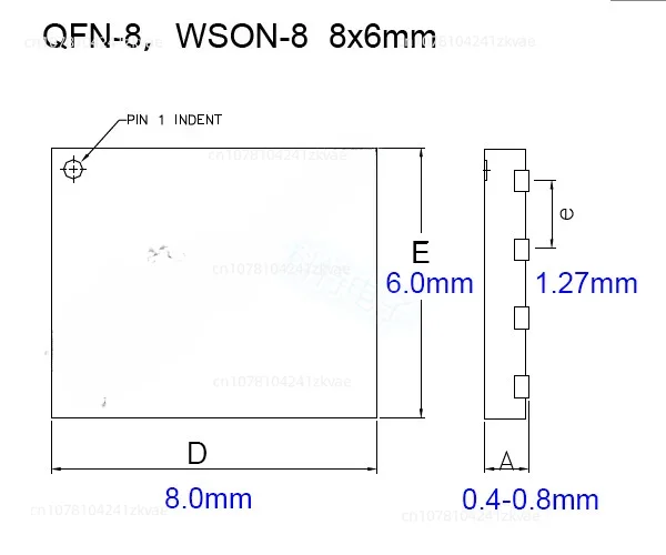 Sp325 / 328 Programmer Special Burning Seat: Am-qfn8-8x6a Burning Seat (inlet Seat)