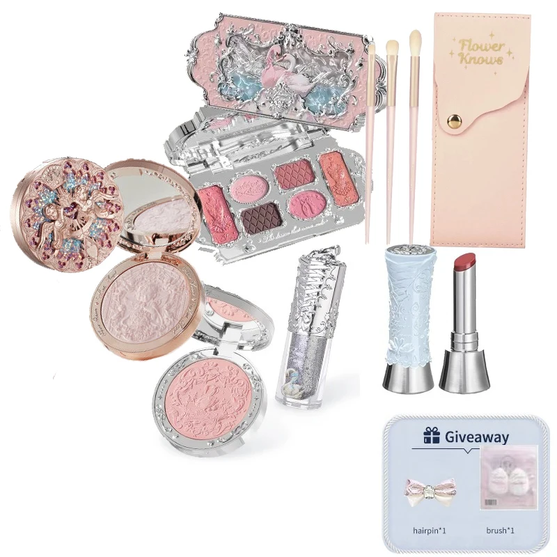 Flower Knows Swan Ballet Series Eyeshadow Makeup Gift Sets Makeup Kit All-in-one Maquillage Professionnelle For Women Full Kit