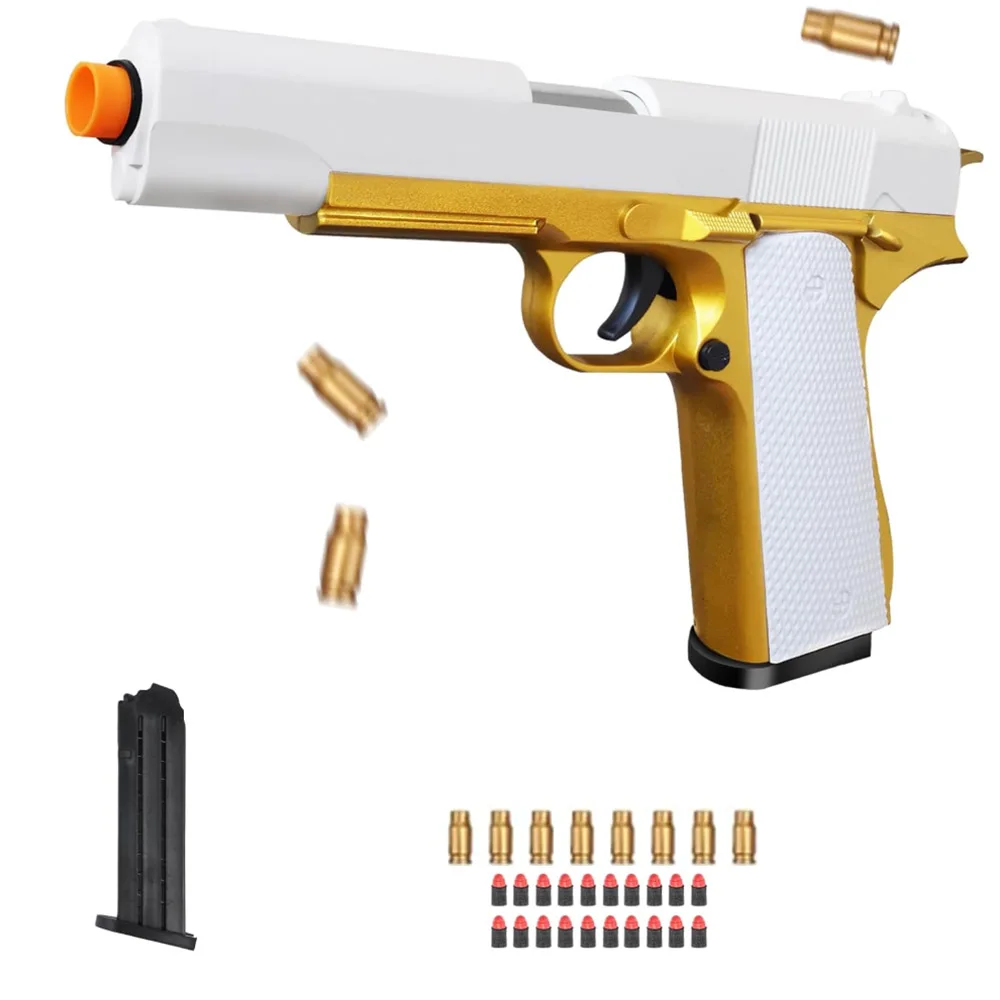 

Pistol Colt 1911 Toy Guns With Soft Bullets Toys Foam Blaster Shooting Games Education Toy Model For Kids