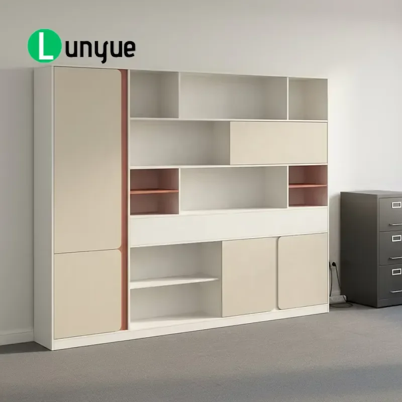 Luxury Modern Wooden Adjustable Shelving File Storage Cabinet for Home Office Administrative Document Organization Durable