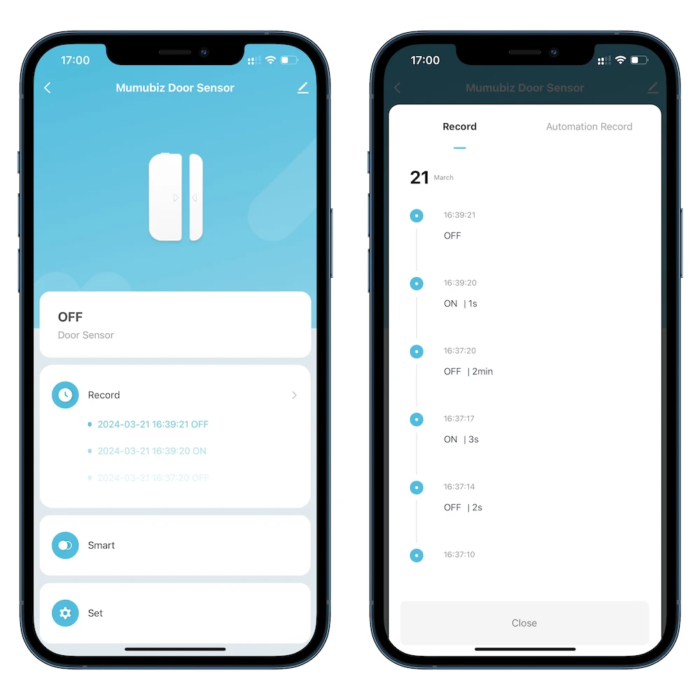 Sensor de puerta Zigbee2MQTT, Sensor de ventana de casa inteligente funciona con asistente de hogar, Sensor de alarma de ventana de puerta eWelink