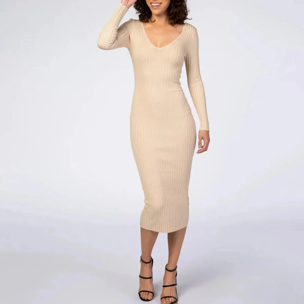 ชุดคลุมท้อง V คอยาวแขนยาวสีทึบสบายๆชุดยืดหยุ่นคลอดบุตรถ่ายภาพชุดเสื้อผ้าคนท้อง