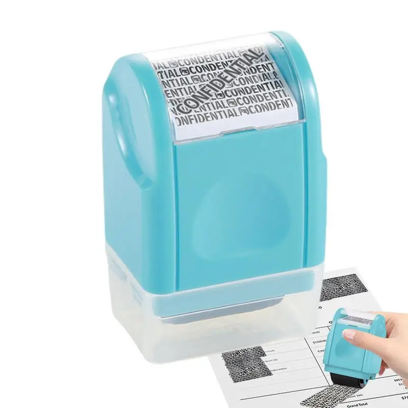 Identity Theft Protection Roller Stamp Anti-Theft Protection ID Seals Smear Privacy Confidential Data Guard Ink Roller Stamp