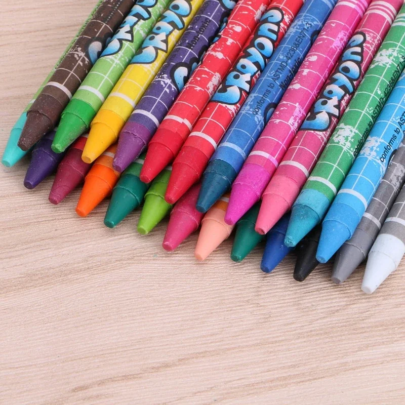 1 Set Wax Crayon Stick Kid Painting Safety Student Drawing Sketching Art Tool Colorful Kids Paint Stik Pen 12 Colors