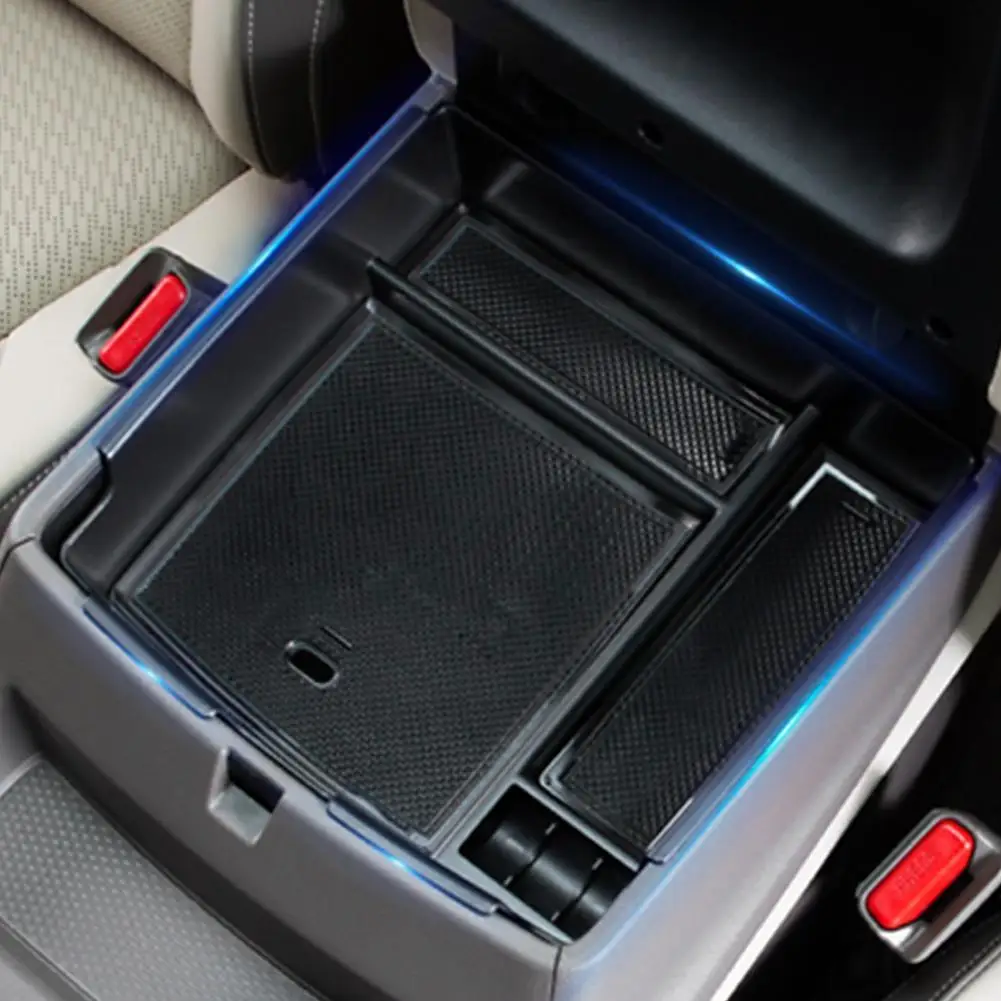 Car Storage Box For Kia Carnival KA4 2022 Front Floor Console Storage Rack ABS Central Armrest Organizer Containersr 3 Colo E9P2