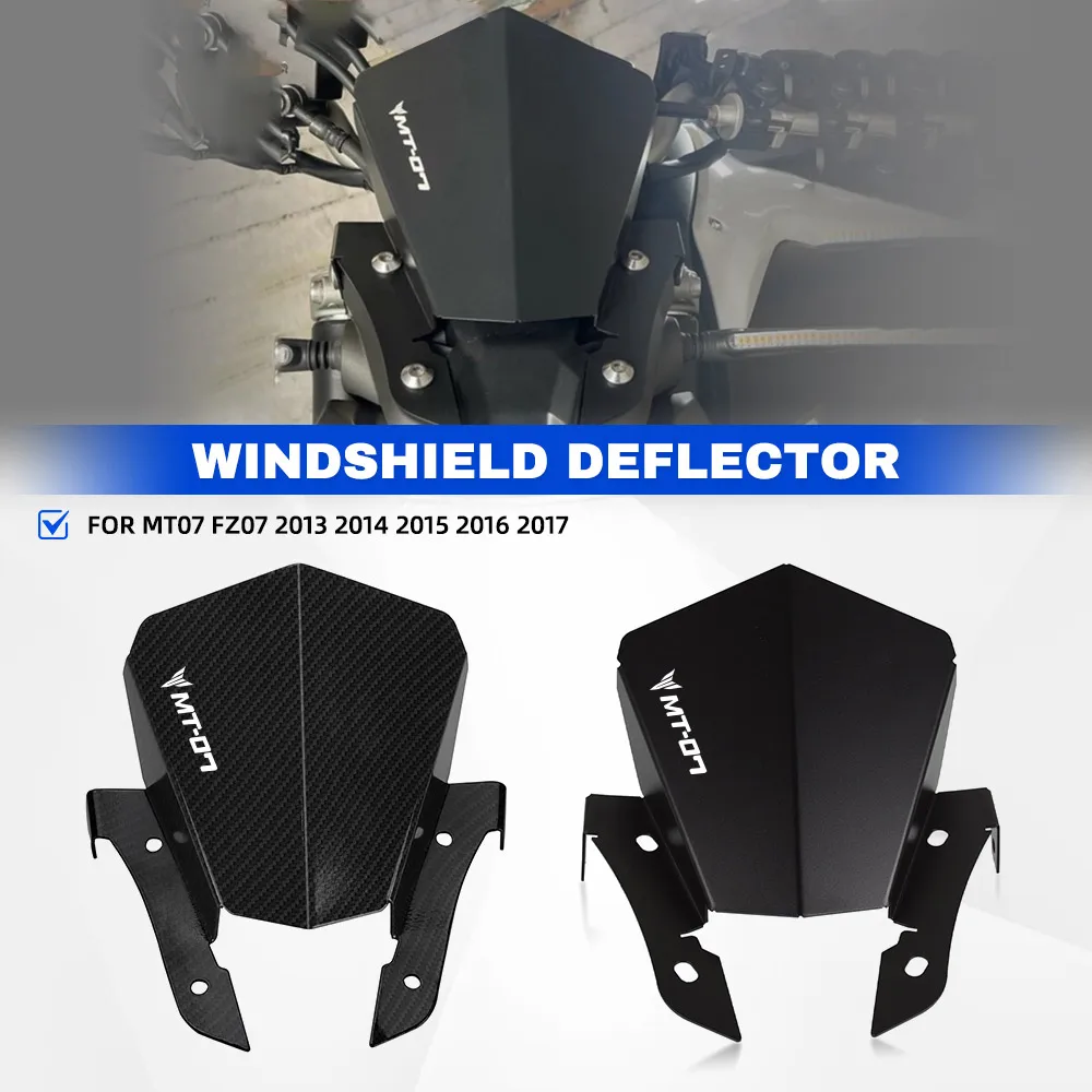 

For YAMAHA MT07 FZ07 2013 2014 2015 2016 2017 Motorcycle Accessories Front Windshield Windscreens Wind Shield Screen MT-07 FZ-07