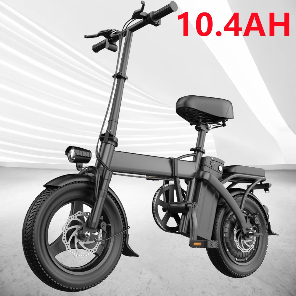 

14-дюймовый пиковый двигатель для взрослых, 500 Вт, складной электрический горный велосипед, электрический велосипед, 19,9 миль/5, 20 миль, 48 В, 10,4 Ач, электрический электровелосипед для взрослых