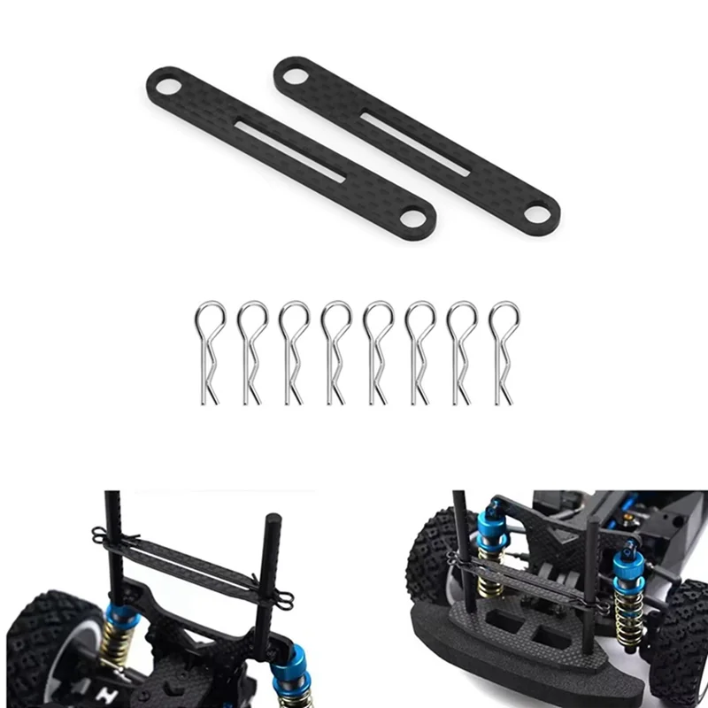 ABUM-For Tamiya RC XV01 TT02 XV02 Spare Parts Accessories Body Pillar Reinforced Support Carbon Fiber Plate TAMIYA