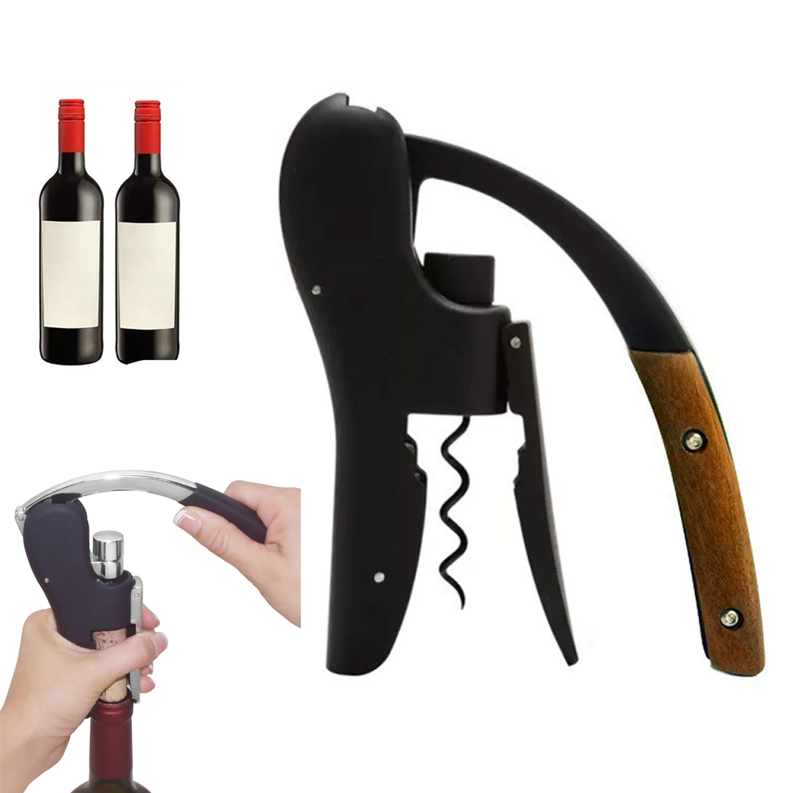 

Bottle Openers Wine Tool Foil Cutter Bar Lever Corkscrew Cork Drill Kitchen Convenient Accessories Gift for Wed Home Sommelier