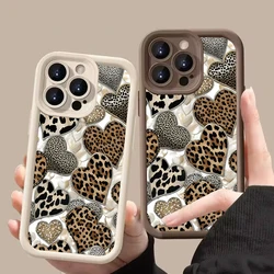 Heart Pattern Painted Phone Case For iPhone 16 15 14 Pro Max 12 13 11 Pro X XR XS 7 8 16 15 Plus SE 2022 Shockproof Matte Cover