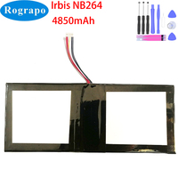 New 7.6V 4850mAh For Irbis NB264 Notebook Laptop Battery 10 PIN 7 Wire Plug Tools