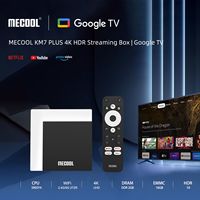 MECOOL Google TV Box KM7 PLUS 2GB DDR4 16GB Android 11 Google Certified 4K Amlogic HDR10 2.4G/5G WIFI Prefix Newest TVBOX