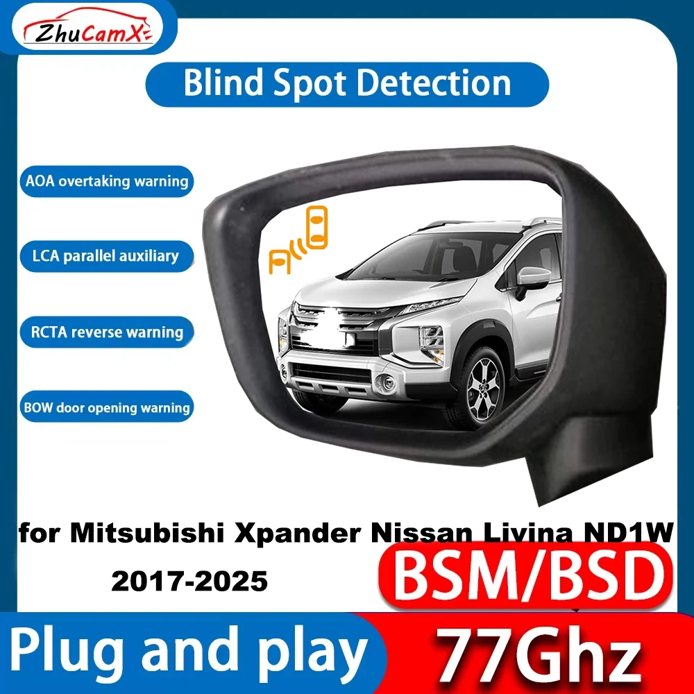 for Mitsubishi Xpander Nissan Livina ND1W 2017-2025 OEM Blind Spot Warning Detection Lane Change Assist LCA BSW BSD System 77Ghz