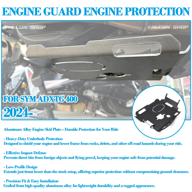 

Suitable for SYM ADXTG 400 modified engine protective cover engine protection 2024 ADXTG400 engine chassis