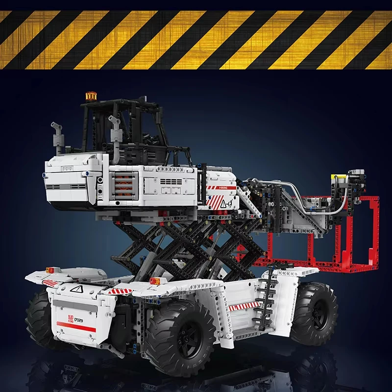 MOLD KING 17029 Ingegneria Tecnica Veicolo Contenitore Carrello Elevatore Building Blocks Camion di Controllo Remoto Auto Giocattoli Per I Regali Dei Bambini