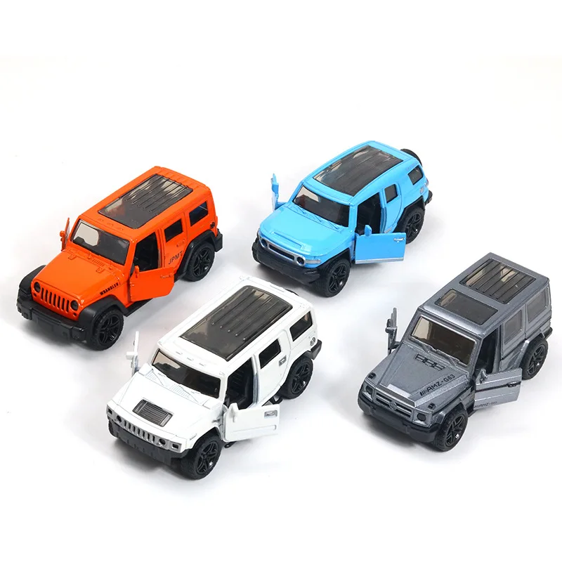 

[Bag] 1:36 Alloy Car Model Simulation Off-road Car Model 2 Door Pull Back Children's Toy Car Boy Gift