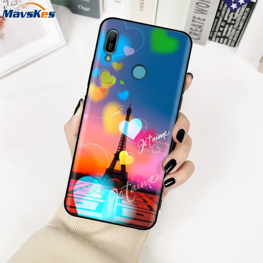 Voor Huawei Y6 2019 Case Zachte Siliconen Bumper Tpu Cover Case Voor Huawei Y6 2019 Y 6 Y6 2019 MRD-LX1 Leuke Telefoon Gevallen Coque