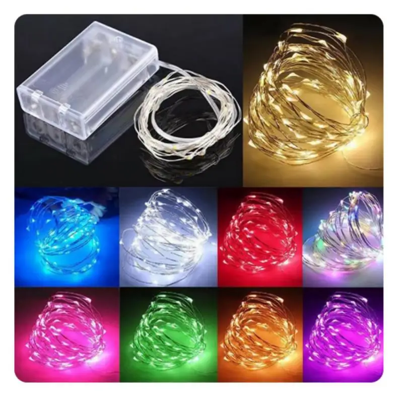 Led Strings Copper Wire 3XAA Battery Operated Christmas Wedding Party Decoration 3M 30LED String Fairy Lights christmas