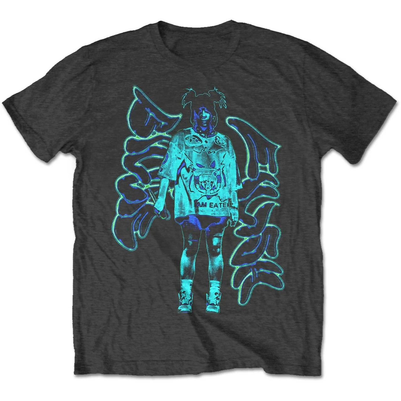 Billie Eilish Neon Graffiti Logo Eco graphics 100%Cotton shirt unisex Y2k hip-hop 2026 Summer Men's O-neck Short sleeve Tshirt