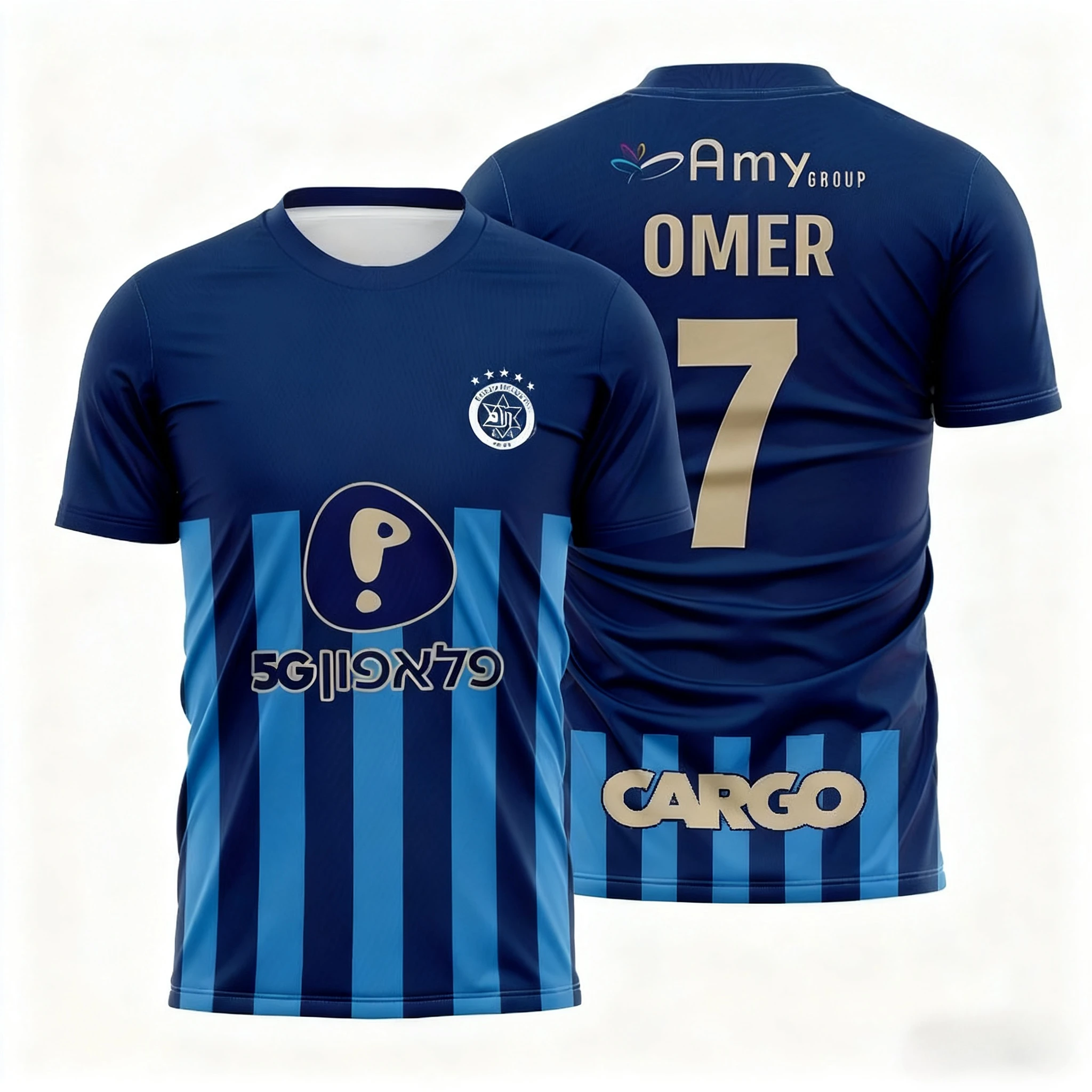 أحدث القمصان الرجالية والنسائية القابلة للتنفس للتدريب اليومي لنادي كرة القدم Maccabi Tel Aviv في عام 2026 #4