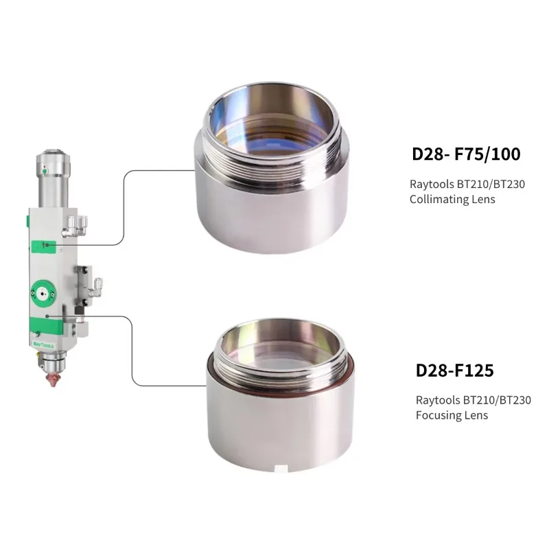 Raysoar Fiber Laser Focusing Lens  Collimating Lens For Raytools BM109 BM111 BM110 BM114 BM115 BT210B BT240S Cutting Head