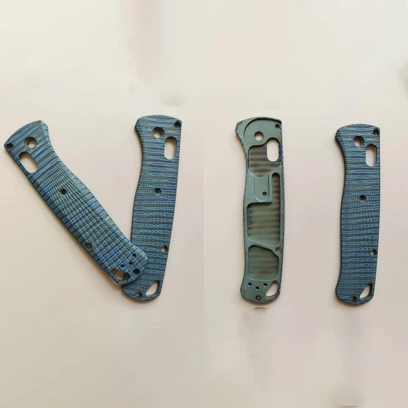 Cuchillo asado mango de titanio básculas parches de agarre para cuchillos Bugout 535, accesorios de repuesto