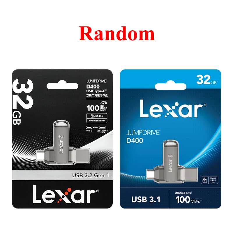 Lexar JumpDrive D400 Typ-C USB3.2 Gen1 Flash-Speicherstick 32GB 64GB 128GB 256GB USB 100MB/s Lesegeschwindigkeit Pendrive für PC und Smartphone – Detail 8
