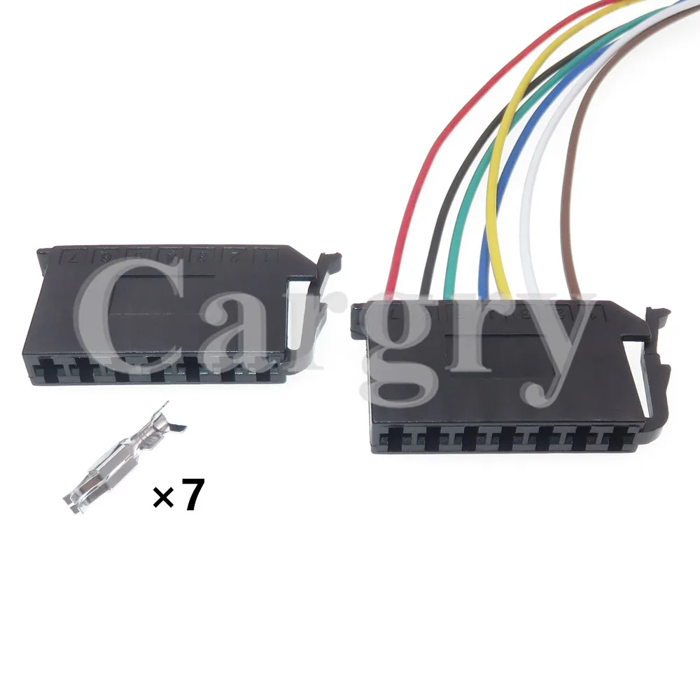 1 Set 7P 2.8 Series Auto Unsealed Connector AC Assembly Automotive Modification Parts Car Wiring Plug With Terminal