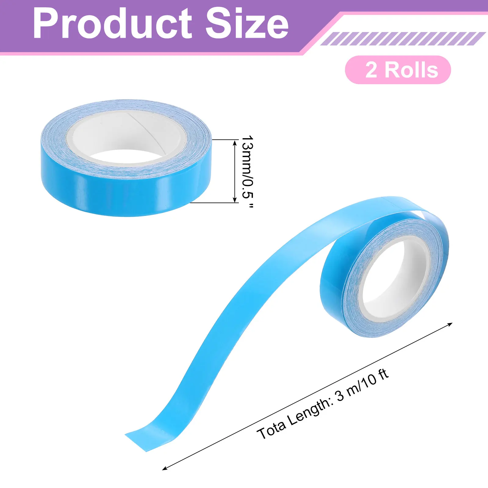 2 Rolls Glow in the Dark Tape 10ft x 0.5