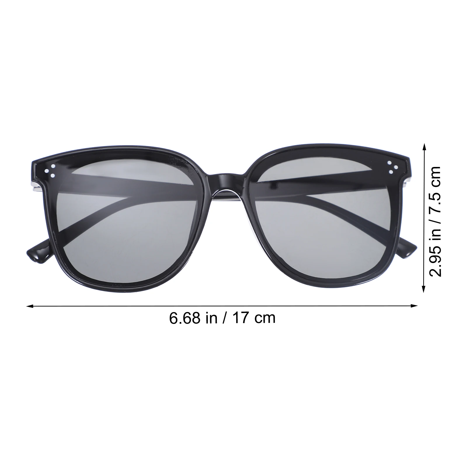 

2 Sets Sunglasses Plastic UV Protection Outdoor Eyewear Fishing Driving Women Black Clear Accessories